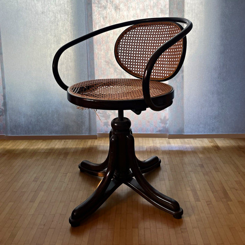 Thonet bugholz drehstuhl - thonet, bugholz-drehstuhl